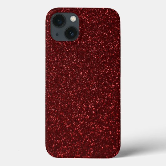 赤グリッター効果 Case-Mate iPhoneケース (裏面)