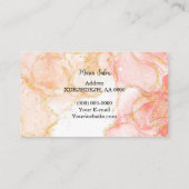 赤グリッター金ゴールド水彩名刺 名刺 (裏面)