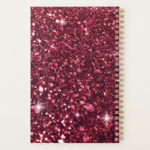 赤グリッター プランナー手帳 (裏面)