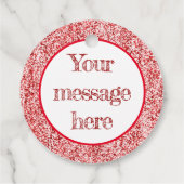 赤グリッターXOXO フェイバータグ (裏面)