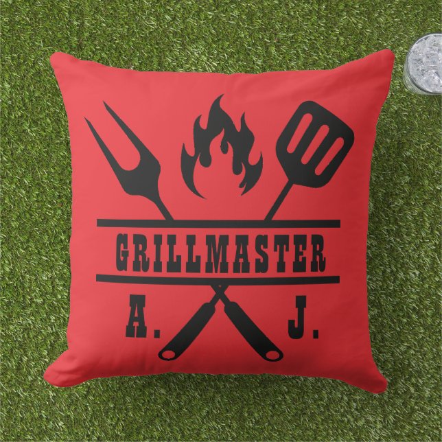 赤グリルマスター器具 アウトドアクッション (芝生)