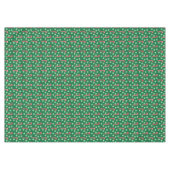 赤グリーンキャンディケインペパーミントクリスマス テーブルクロス (正面(横))