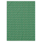 赤グリーンキャンディケインペパーミントクリスマス テーブルクロス (正面)