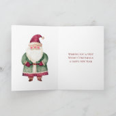 赤グリーンクリスマスススそりゃ カード (内部)