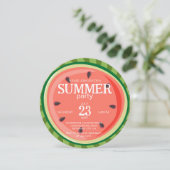 赤グリーンスイカ切り夏パーティー 招待状 (スタンド正面)