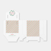 赤グリーン金ゴールドメリークリスマスパタストライプのーン フェイバーボックス (折り畳みなし)