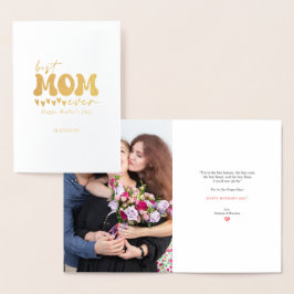 赤グレー可愛最高のいママ 箔カード