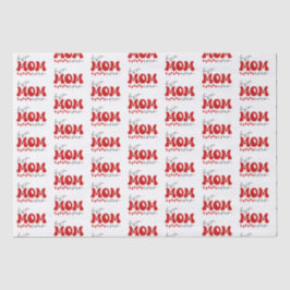 赤グレー可愛最高のいママ 薄葉紙