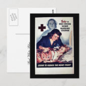 赤グロス家庭看護講座 ポストカード (正面/裏面)