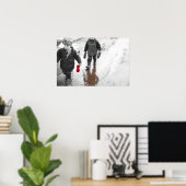 赤グローブ ポスター (ホームオフィス)