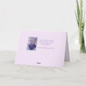 赤ケシのケシの花水色絵画のカード カード (裏面)