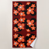 赤ケシビーチタオル ビーチタオル (正面)