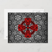 赤ケルト十字動揺して葉書 ポストカード (正面/裏面)