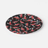 赤コイ魚柄 ペーパープレート (アングル)