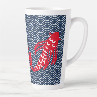 赤コイ魚 カフェラテマグ