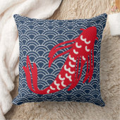 赤コイ魚 クッション (ブランケット)