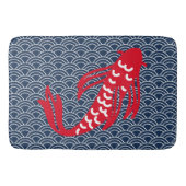 赤コイ魚 バスマット (正面)