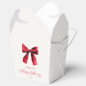 赤コケエレガントット弓赤ちゃんシャワー フェイバーボックス (オープン)