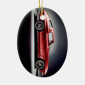 赤コルベットの刺し線 セラミックオーナメント (裏面)