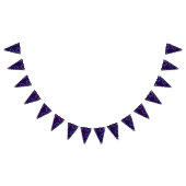 赤コンテンポラリー白の花火（青） バンティングフラッグ (全)