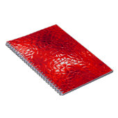 赤コンテンポラリー箔抽象芸術 ノートブック (右側)