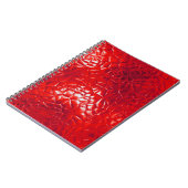 赤コンテンポラリー箔抽象芸術 ノートブック (左側)