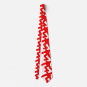 赤コンテンポラリー雄姿 ネクタイ (裏面)