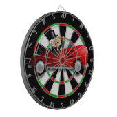 赤コンバーチブルスポーツカー ダーツボード (正面左)