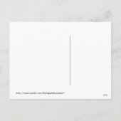 赤ゴシッエレガントクダスクバレンタインデーハート シーズンポストカード (裏面)