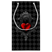 赤ゴシックハート抱き枕 スモールペーパーバッグ (裏面)
