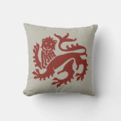 赤ゴシック復活獅子装飾用クッション クッション (正面)