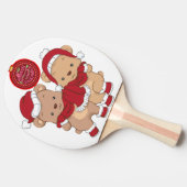 赤ゴム卓球ラケットフェスティバルメリーCh 卓球ラケット (横)