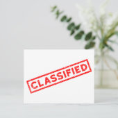 赤ゴム印鑑 ポストカード (スタンド正面)