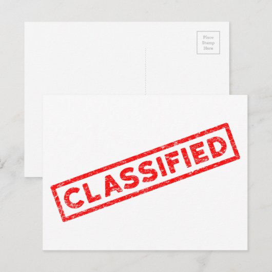 赤ゴム印鑑 ポストカード (正面/裏面)