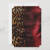 赤ゴールド 黒 牛革 招待状 (裏面)