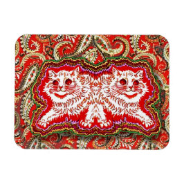 赤サイケデリック猫(Louis Wain) マグネット