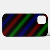 赤サイケデリック青ストライプ緑のiPhone 13 casの中 Case-Mate iPhoneケース (裏面 (横))