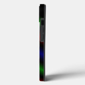赤サイケデリック青ストライプ緑のiPhone 13 casの中 Case-Mate iPhoneケース (裏面 / 左)