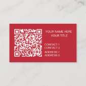 赤サボテン工場QRコード 名刺 (裏面)