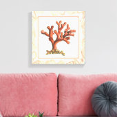 赤サンゴ貝縁ど殻 キャンバスプリント (インサイチュ (リビング))