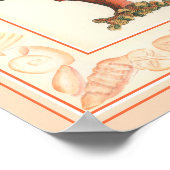 赤サンゴ貝縁ど殻 ポスター (角)