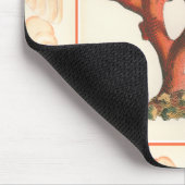 赤サンゴ貝縁ど殻 マウスパッド (コーナー)