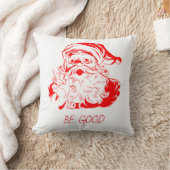 赤サンタクロース白い背景 クッション (ブランケット)