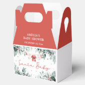 赤サンタベビークリスマスベビー衣服赤ちゃんシャワー フェイバーボックス (オープン)