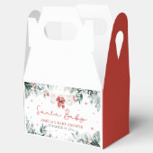 赤サンタベビークリスマスベビー衣服赤ちゃんシャワー フェイバーボックス (オープン)