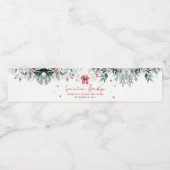 赤サンタベビークリスマスベビー衣服赤ちゃんシャワー ペットボトルラベル (シングルラベル)