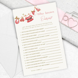 赤サンタ服ベビーシャワーパパ最高のゲーム