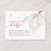 赤サンタ赤ちゃんシャワーベビー エンクロージャーカード (正面)