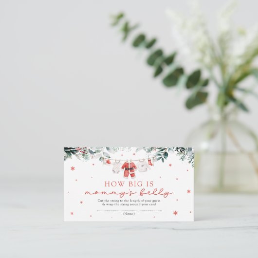 赤サンタ・クリスマスママのベリーゲームの大きさ エンクロージャーカード (スタンド正面)