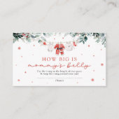 赤サンタ・クリスマスママのベリーゲームの大きさ エンクロージャーカード (正面)